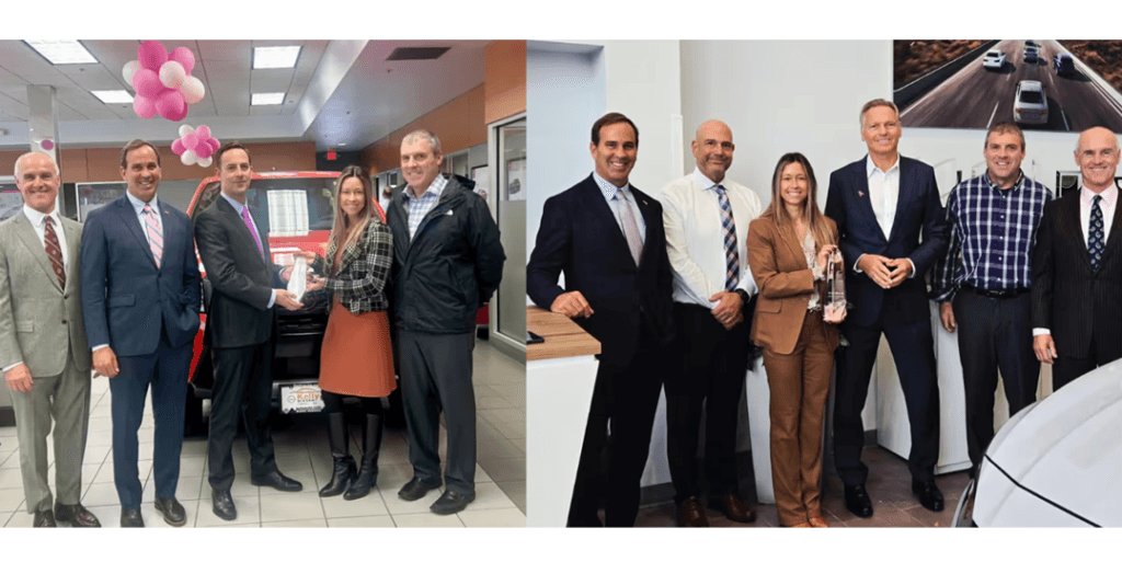 Group Photo of Nissan and both Kelly Nissan of Lynnfield and Kelly Nissan of Woburn