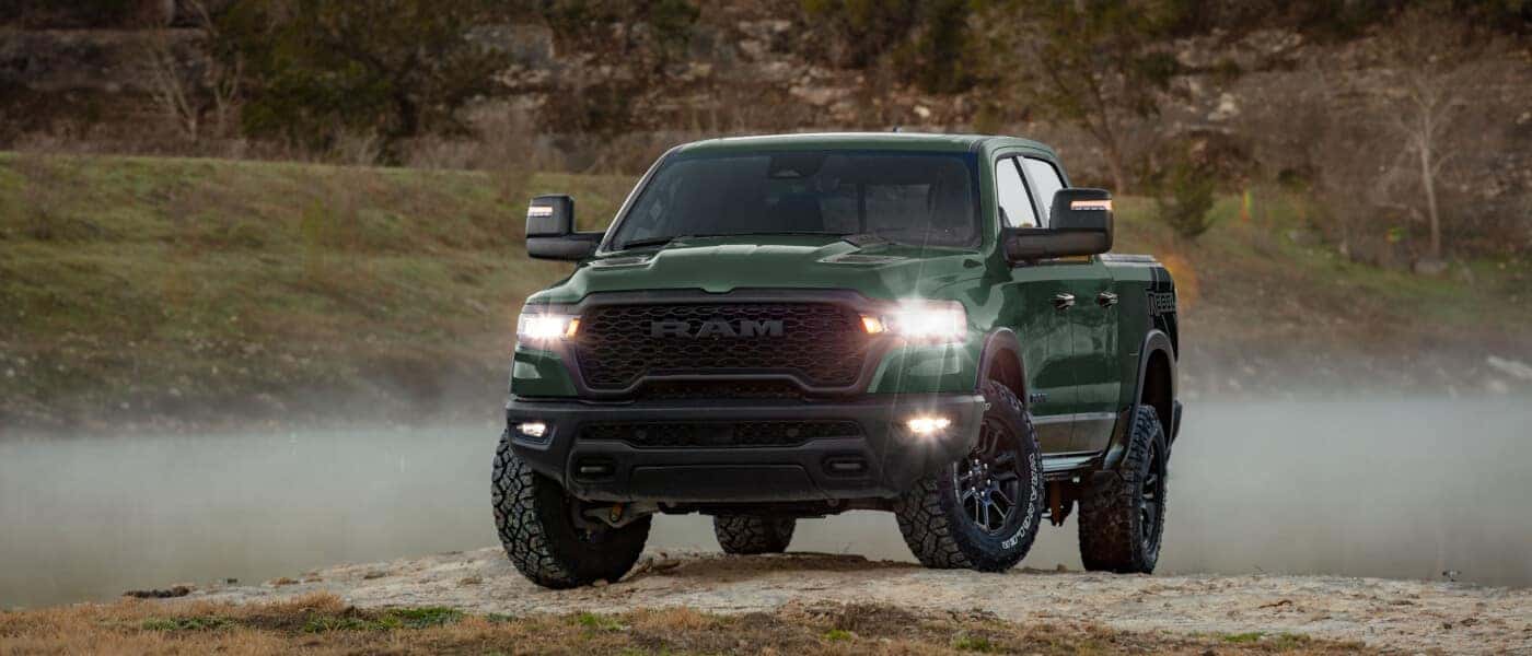 2026 Ram-1500 Exterior Parked By Foggy Stream