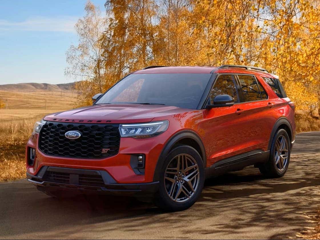 2026 Ford Explorer on the road