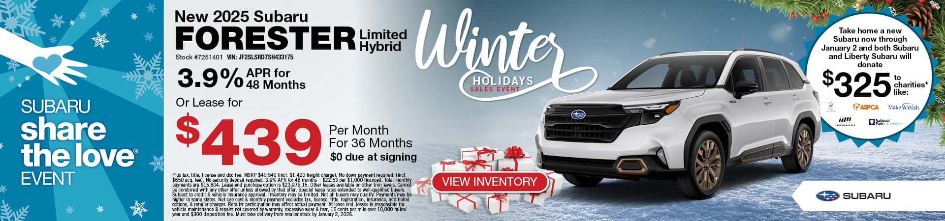 2025 Subaru Forester Hybrid | Liberty Subaru