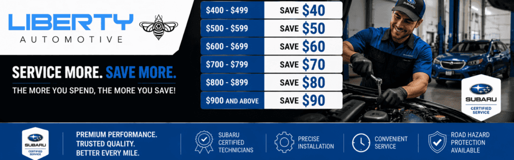 Service More. Save More. The More You Spend, The More You Save