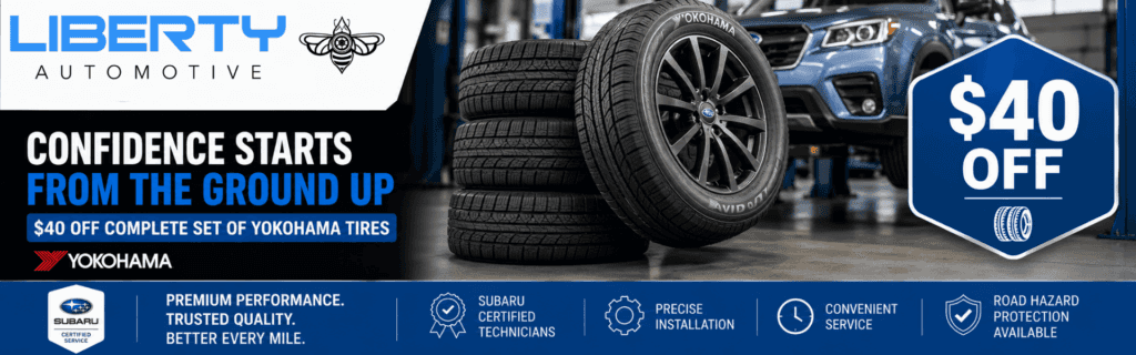 $40 OFF COMPLETE SET OF YOKOHAMA TIRES