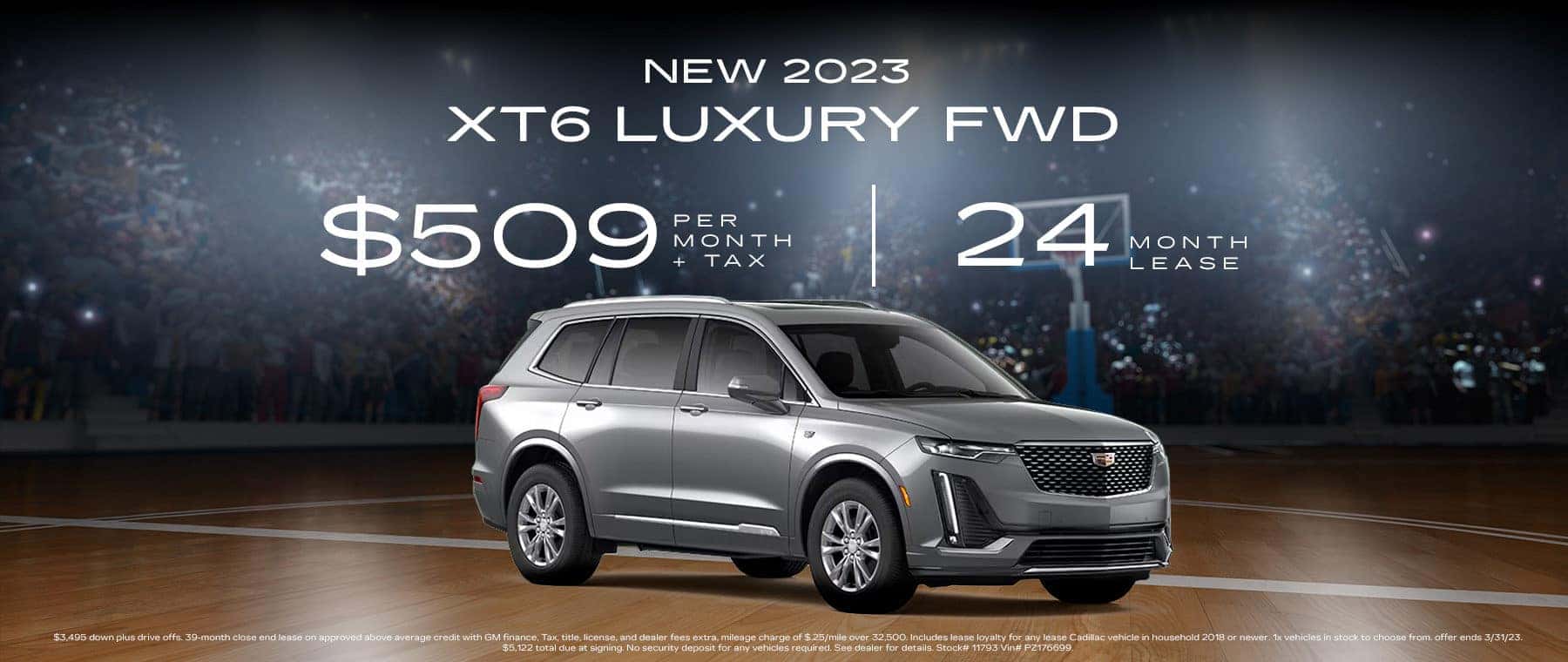 Lease XT6 Luxury FWD for $509 per month + tax