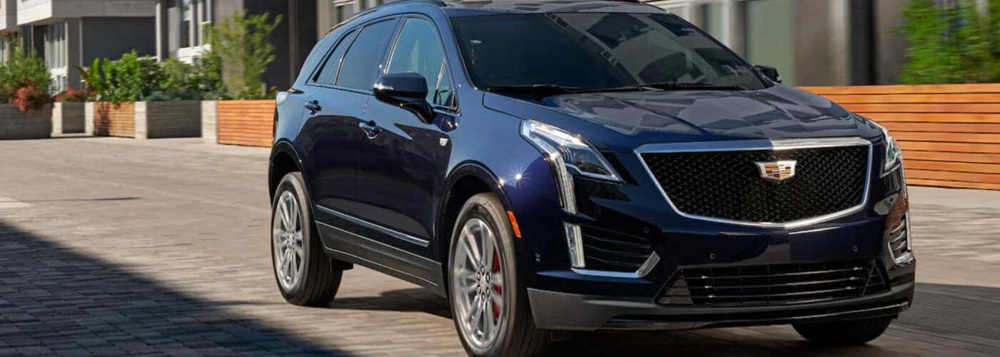 2022 Cadillac XT5 parked in front of home