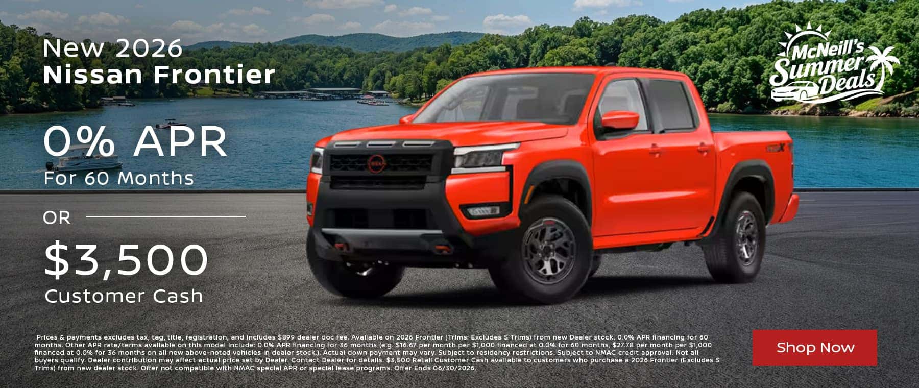New 2026 Nissan Frontier