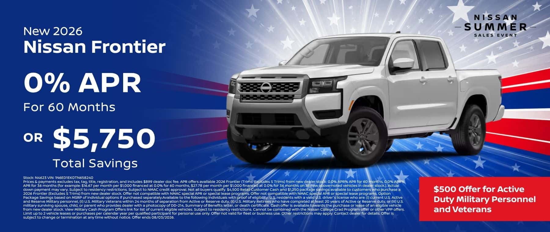 New 2026 Nissan Frontier