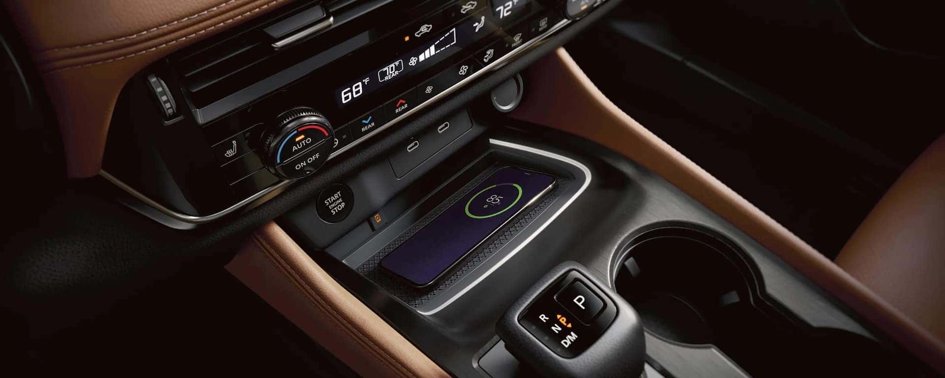 2026 Rogue wireless charging and infotainment