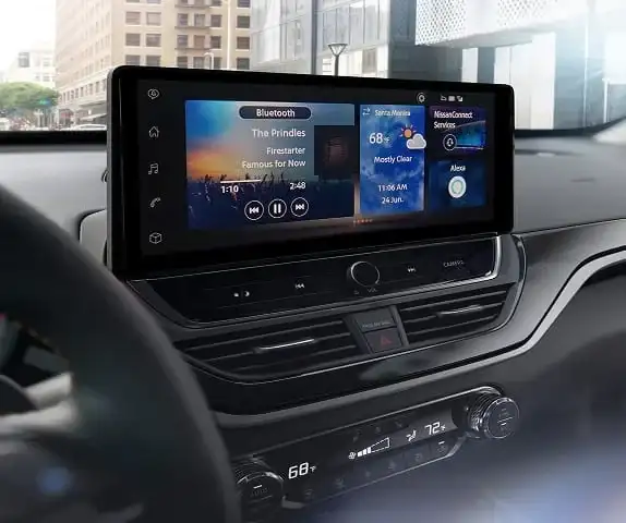 Nissan Altima touchscreen display interior