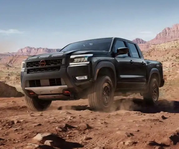 2026 Nissan Frontier exterior off road -- V6 powertrain