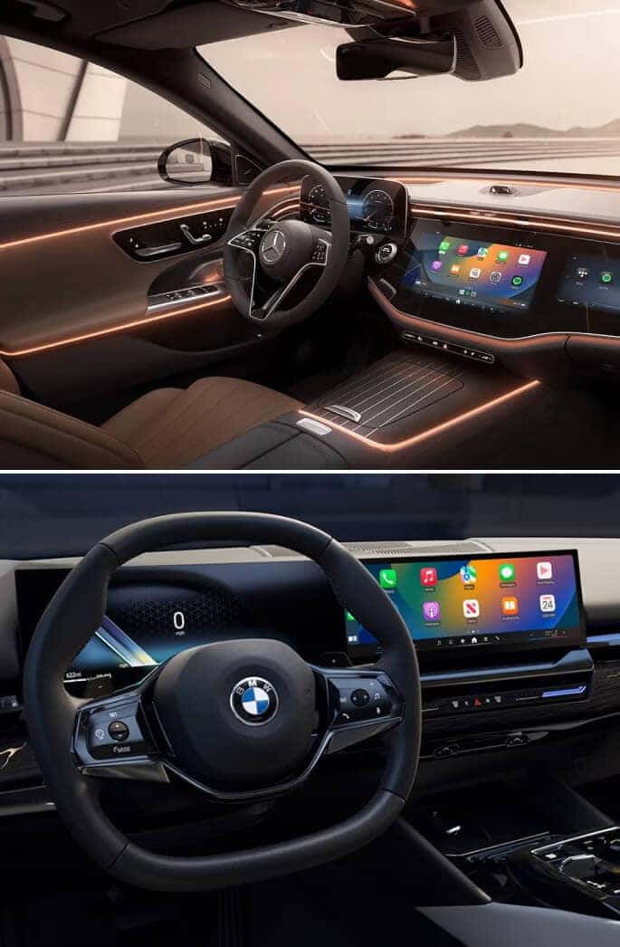 Mercedes-Benz E-Class Sedan vs. BMW 5 Series: Technology & Design