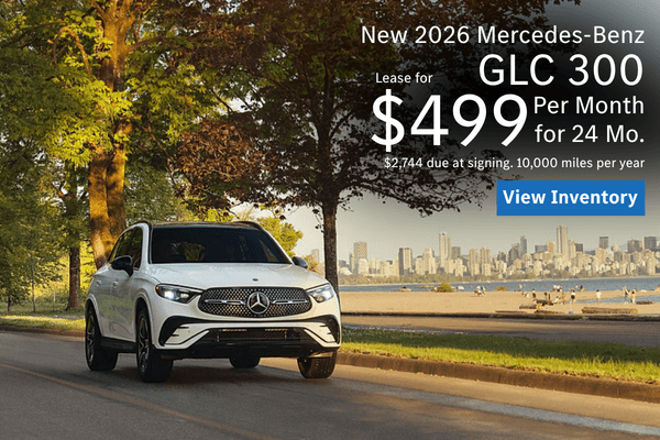 Leases starting at $499 for new 2026 Mercedes-Benz GLC