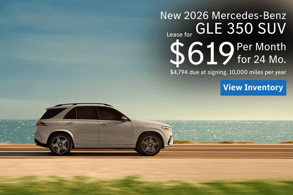 Leases starting at $619 for new 2026 Mercedes-Benz GLE 350 SUV
