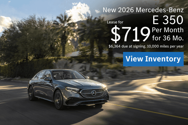 Leases starting at $719 for new 2026 Mercedes-Benz E 350
