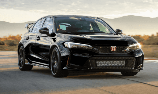 2024 Honda Civic Type R in black running