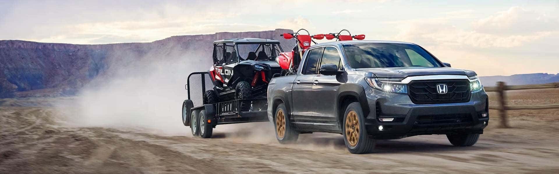 Honda Ridgeline with trailer hitch