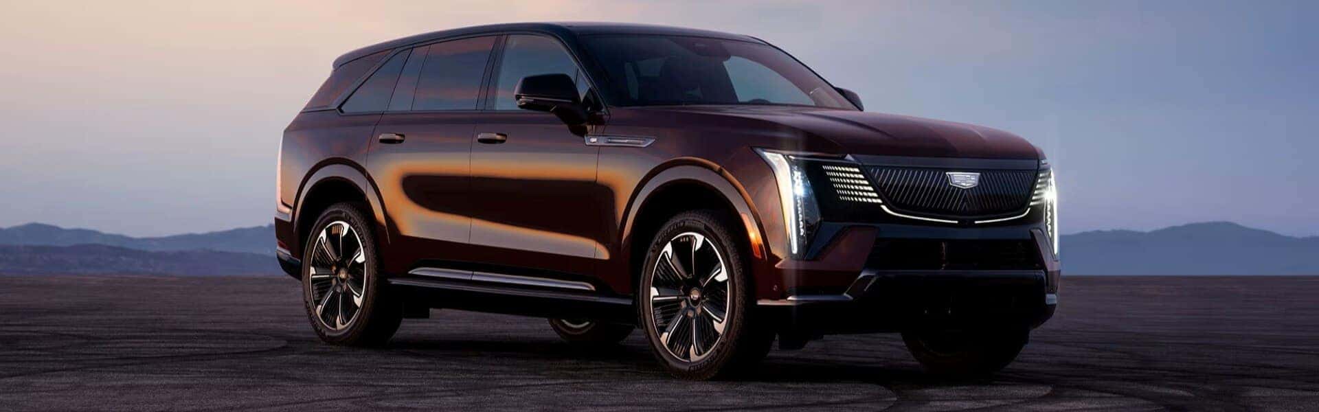 2026 Cadillac Escalade IQ Parked In The Desert At Dusk
