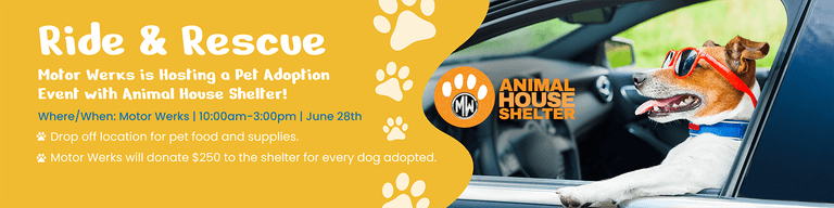 Motor Werks "Ride and Rescue" Dog Adoption Event