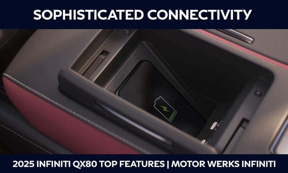 2025 QX80 FEATURES: SOPHISTICATED CONNECTIVITY