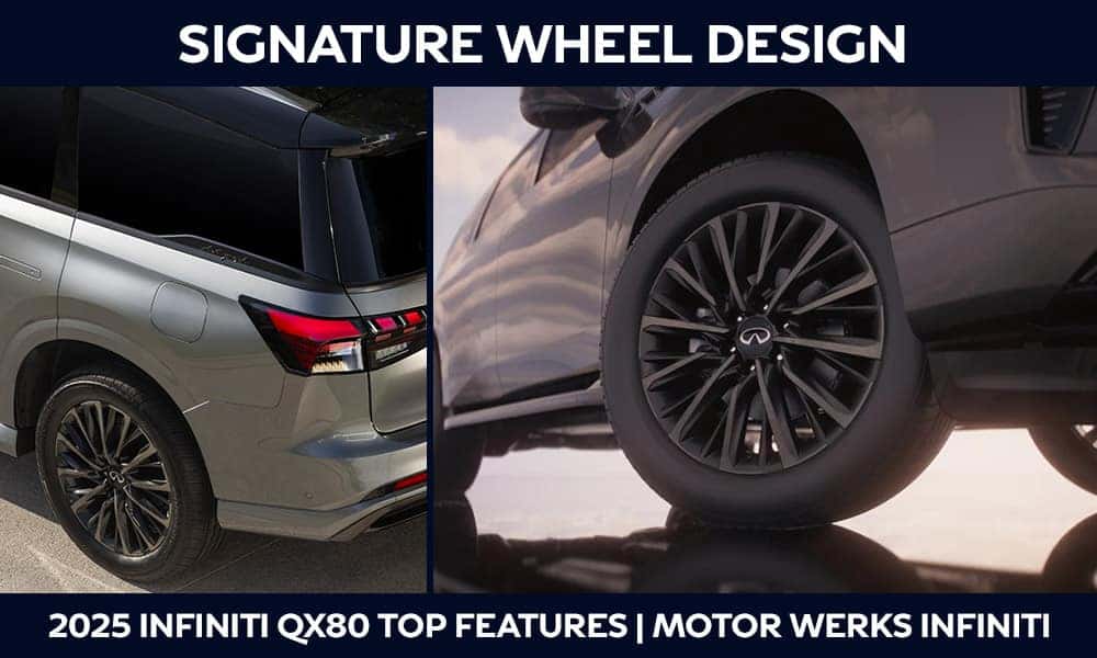2025 INFINITI QX80 FEATURES: Signature Wheel Design