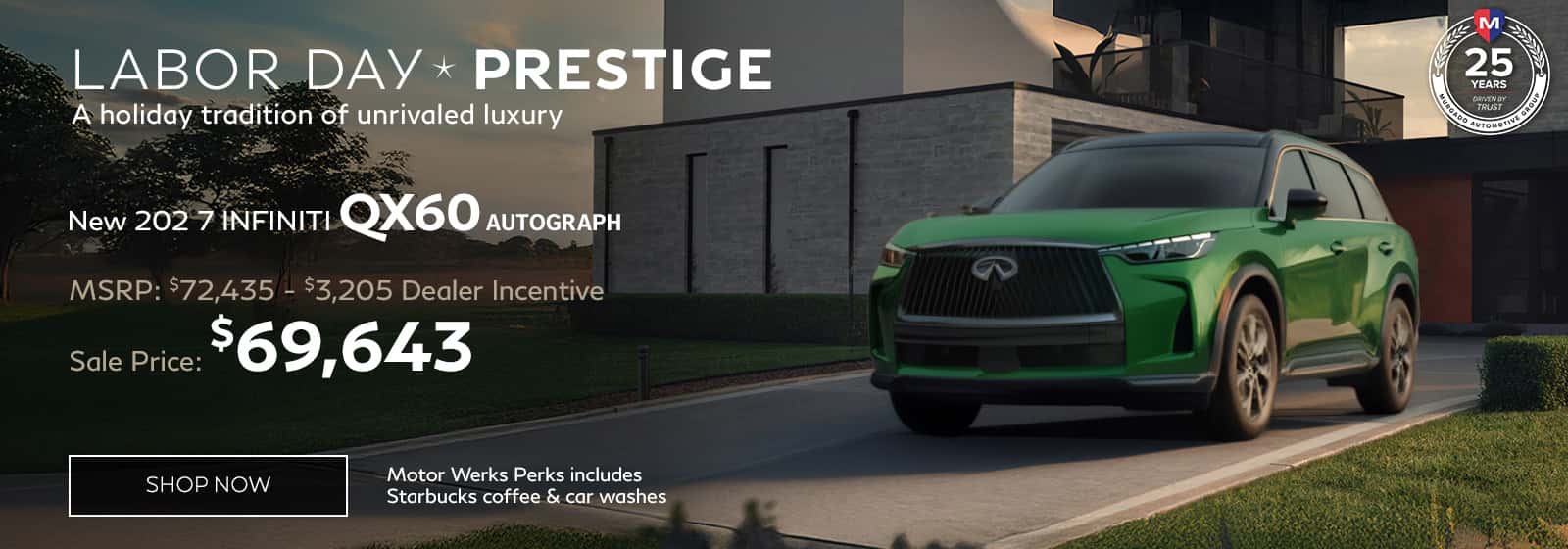 2027 INFINITI QX60 Autograph at Motor Werks INFINITI