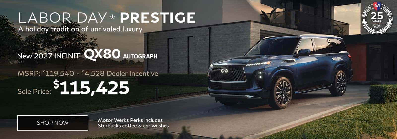 2027 INFINITI QX80 Autograph at Motor Werks INFINITI