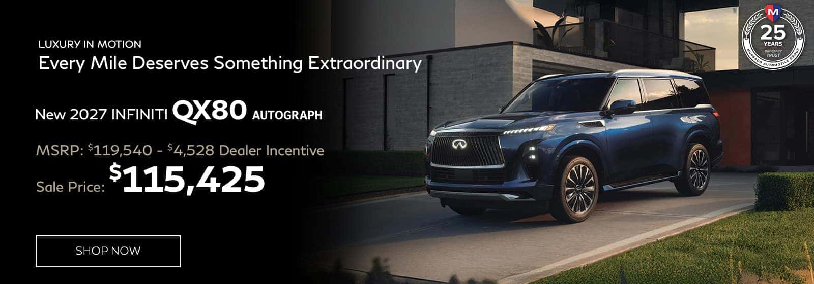 2027 INFINITI QX80 Autograph at Motor Werks INFINITI