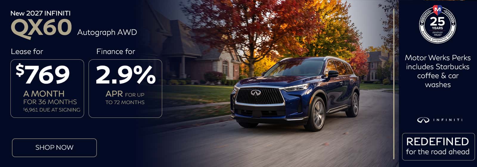 2027 INFINITI QX60 Autograph at Motor Werks INFINITI
