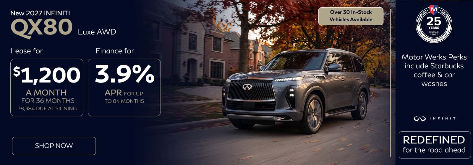 2027 INFINITI QX80 Luxe at Motor Werks INFINITI
