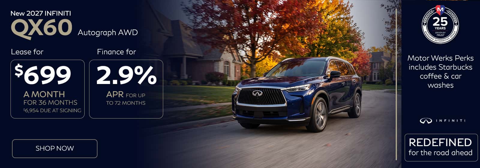 2027 INFINITI QX60 Autograph at Motor Werks INFINITI