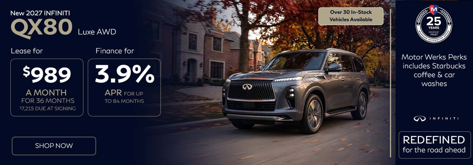2027 INFINITI QX80 Luxe at Motor Werks INFINITI