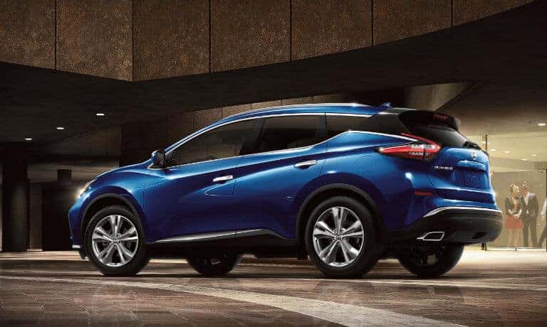 2022 Nissan Murano parked in front of a shopping center