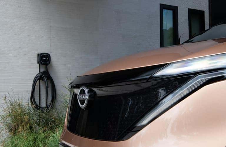 Nissan EV Parked by Wallbox Home EV Charger