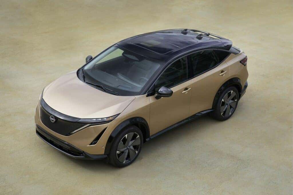 Nissan ARIYA Parked Top 3/4 View