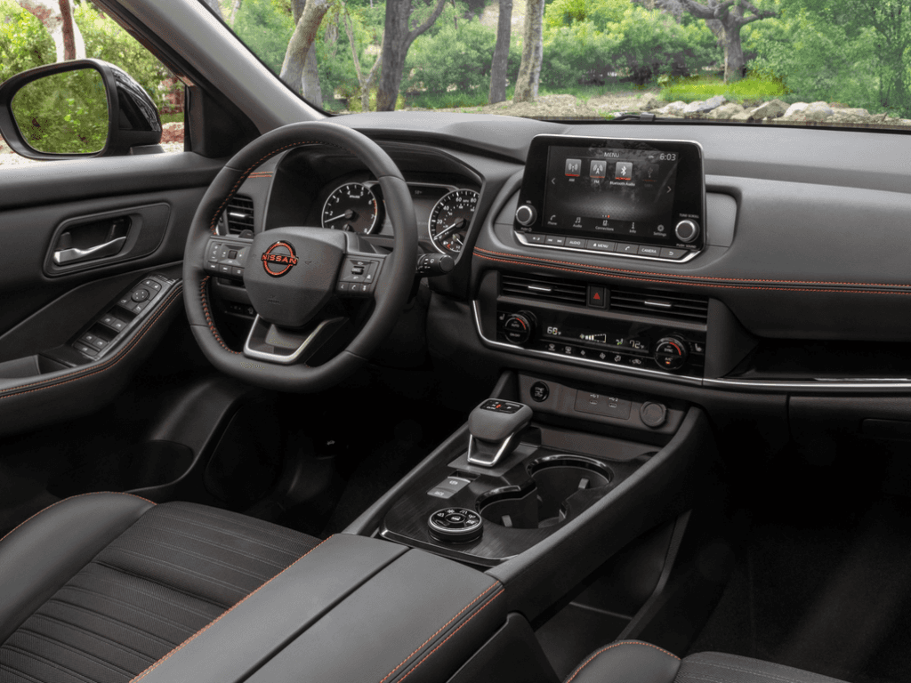 Nissan Rogue Rock Creek Edition Front Interior Dashboard Driver's Side View Passenger Side Perspective