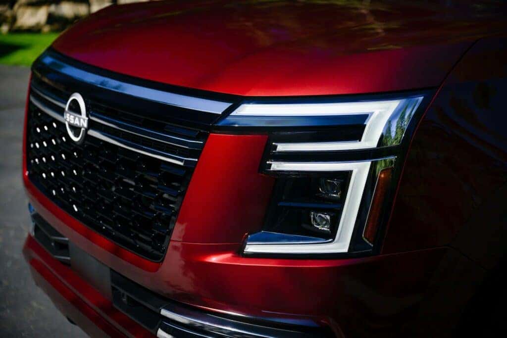 The Bright Headlights Of The Astonishing 2025 Nissan Armada