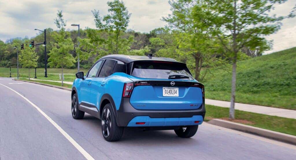 The Marvelous 2025 Nissan Kicks Driving On The Road