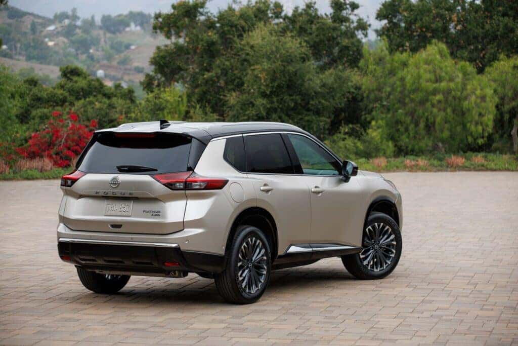 The Charming Back View Of The Nissan Rogue
