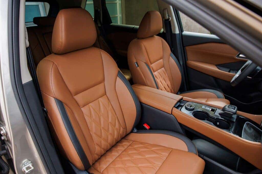 The Front Leather Seats Of The Accomplished And Award-Winning Nissan Rogue