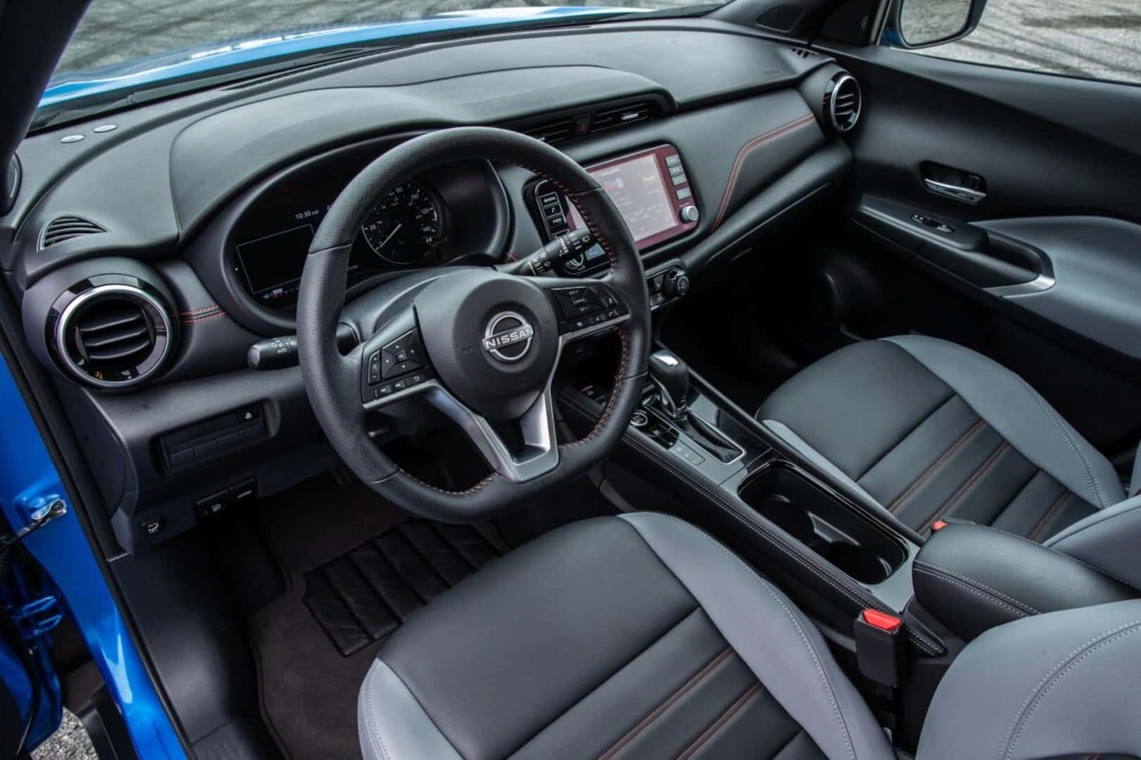 The Cozy Front Interior Of The 2024 Nissan Kicks