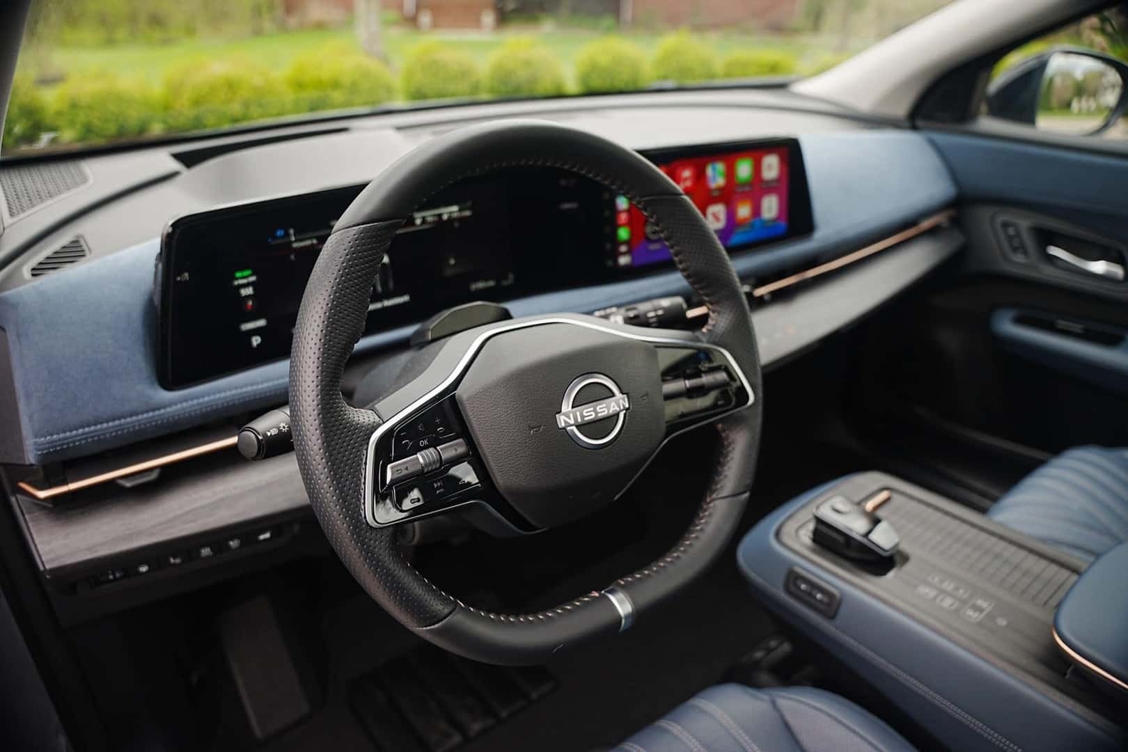 The Easily Managed Steering Wheel Of The Nissan Ariya EV