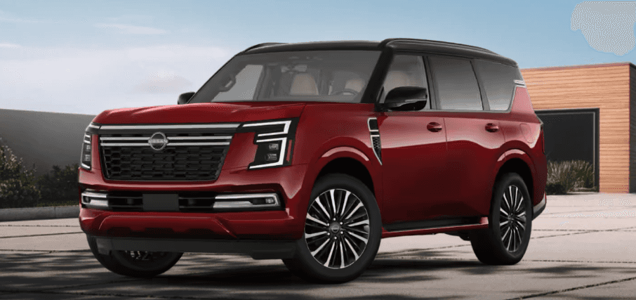 2025 Nissan Armada Two Tone Coulis Red Pearl/Super Black