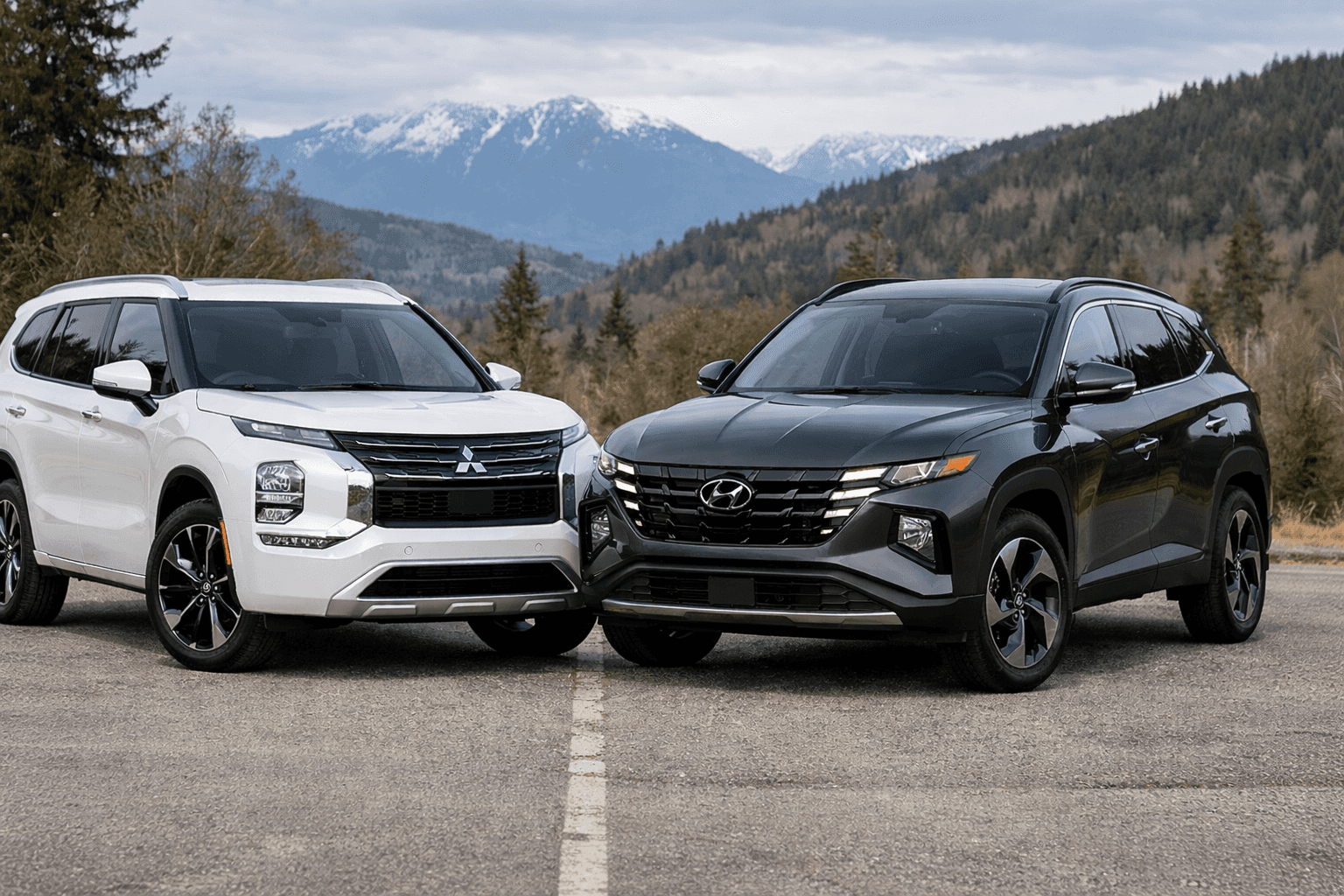 Mitsubishi Outlander Vs Hyundai Tucson