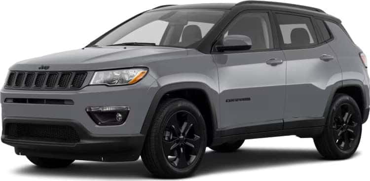 a silver suv stock photo