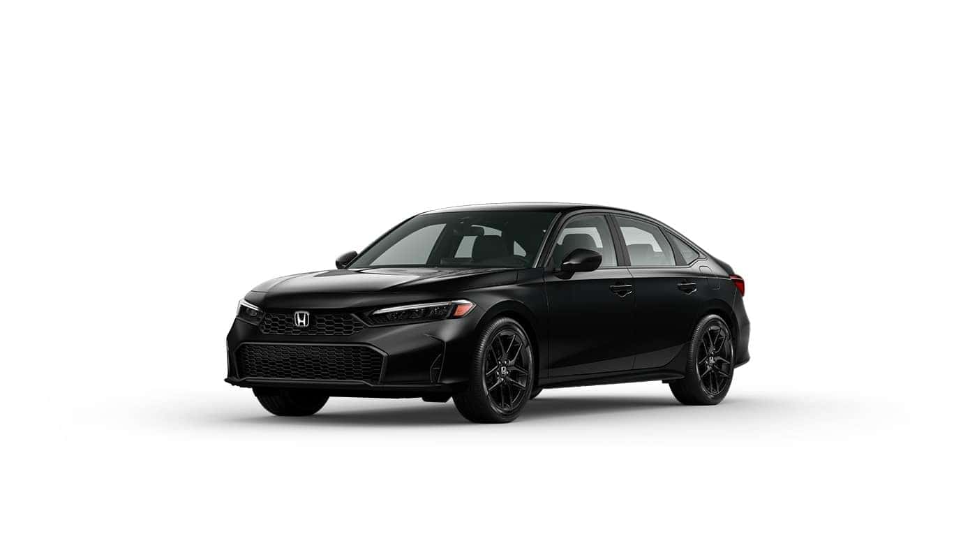 2025 honda civic sport sedan in black