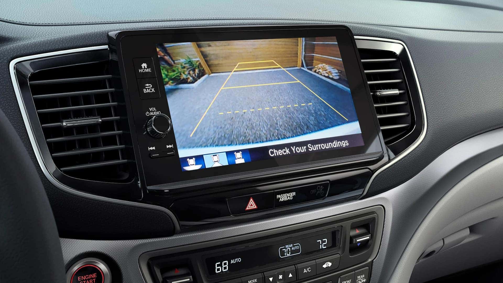 backup camera on the honda ridgeline