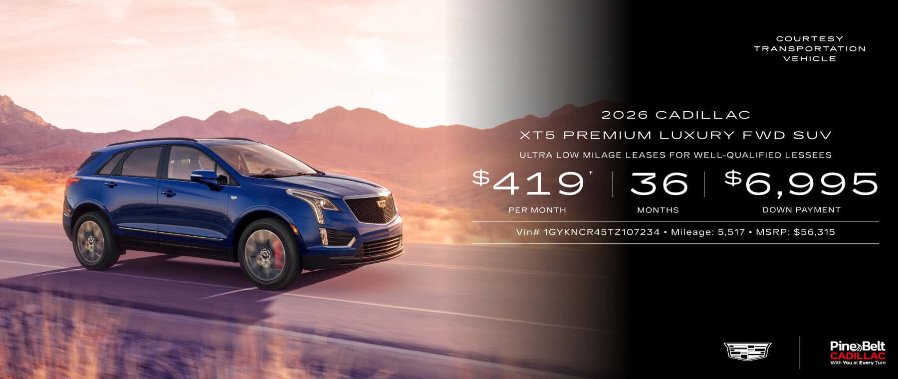 XT5 Lease Offer