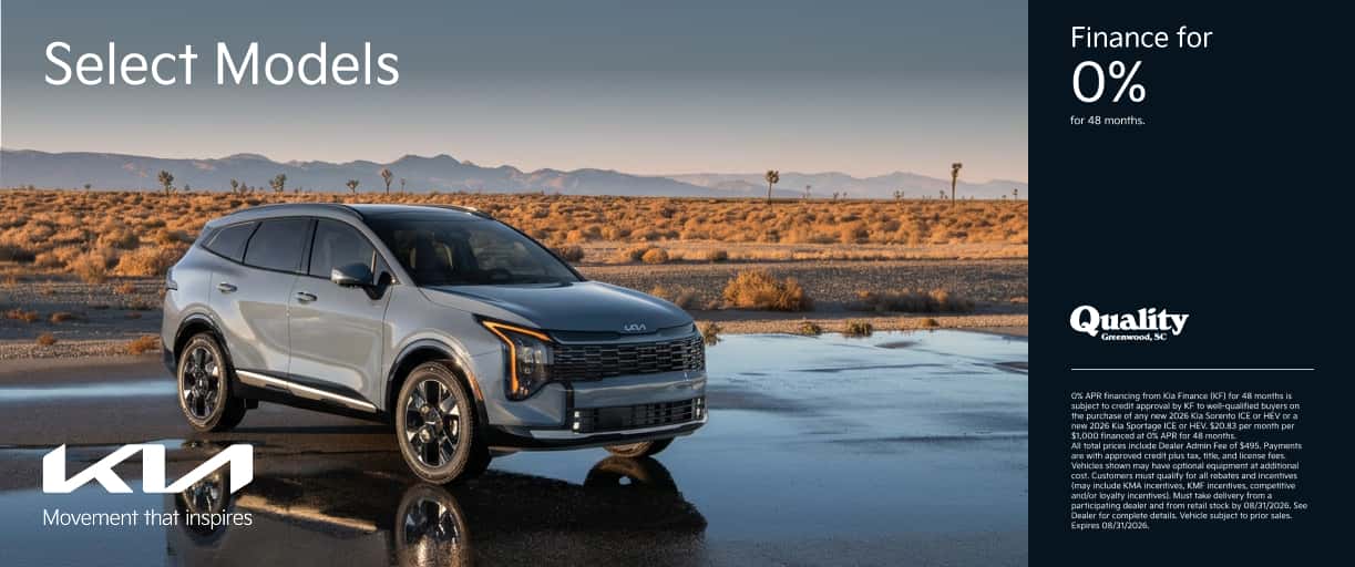 Get 0% APR on Select Models for 48 Months on select new models