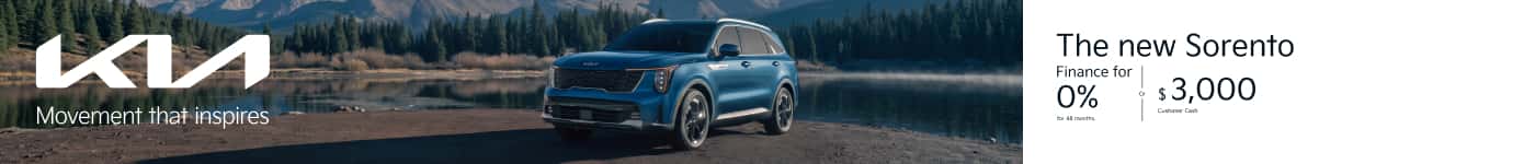 Get 0% APR for 48 Months or Up to $3,000 Customer Cash on. New 2026 Kia Sorento