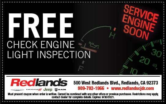 Free Check Engine Light Inspection | Redlands CDJR