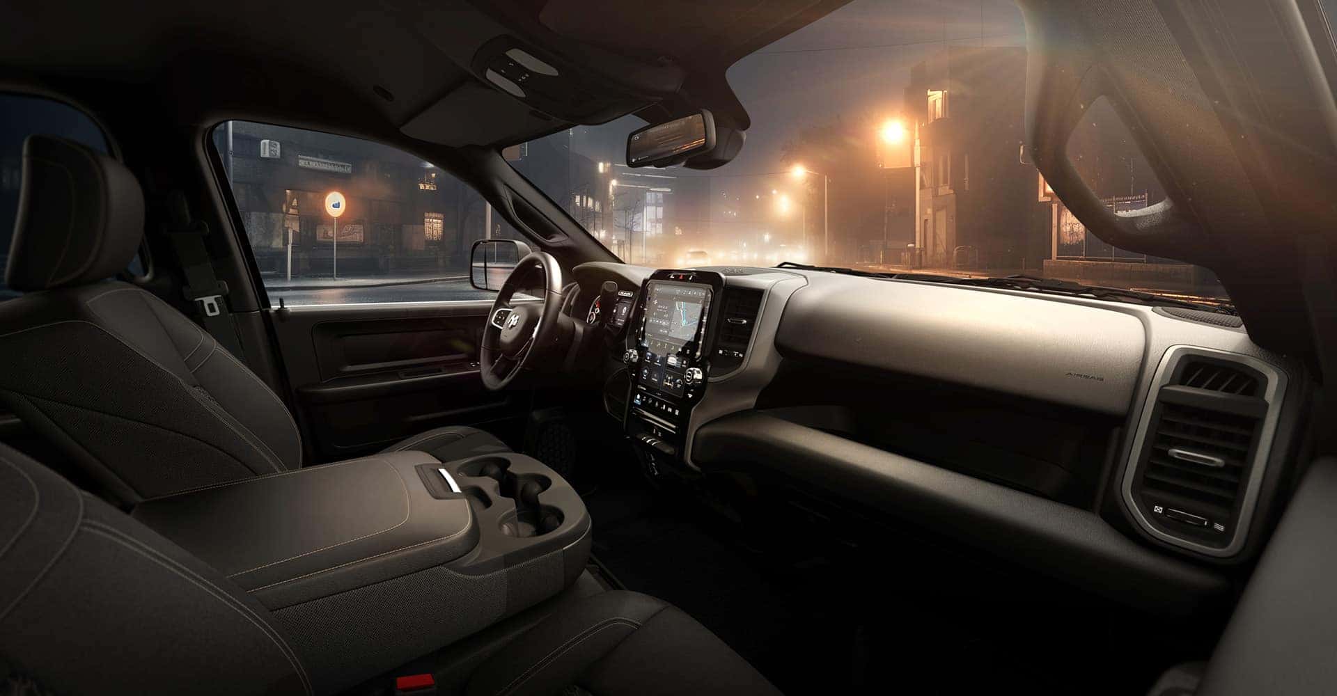 2026-RAM-2500-interior-at-night
